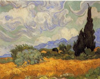 Vincent Van Gogh : Wheatfield with Cypresses